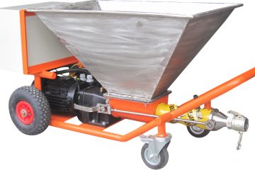 Šneková omítačka s podporou vzduchu